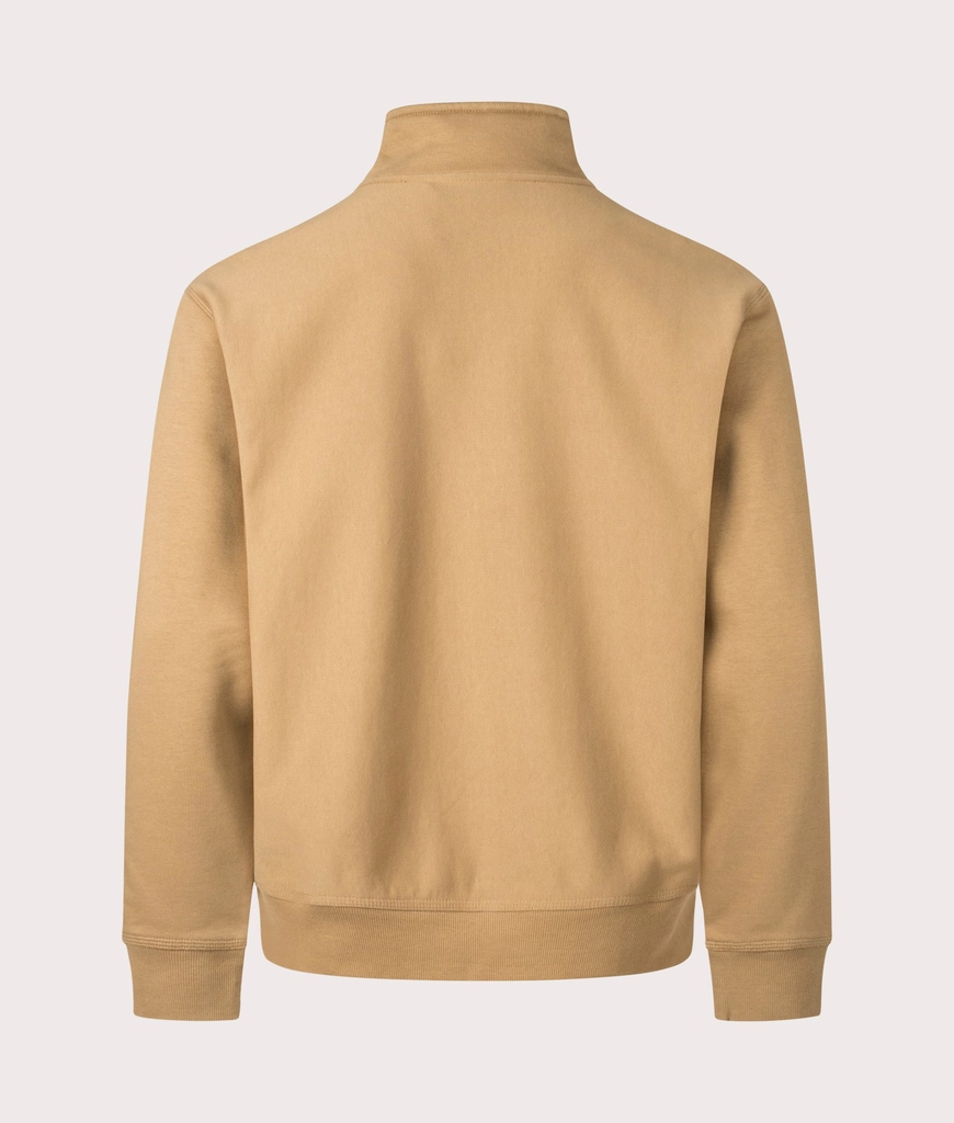 Carhartt WIP Mens Relaxed Fit Half Zip American Script Sweatshirt